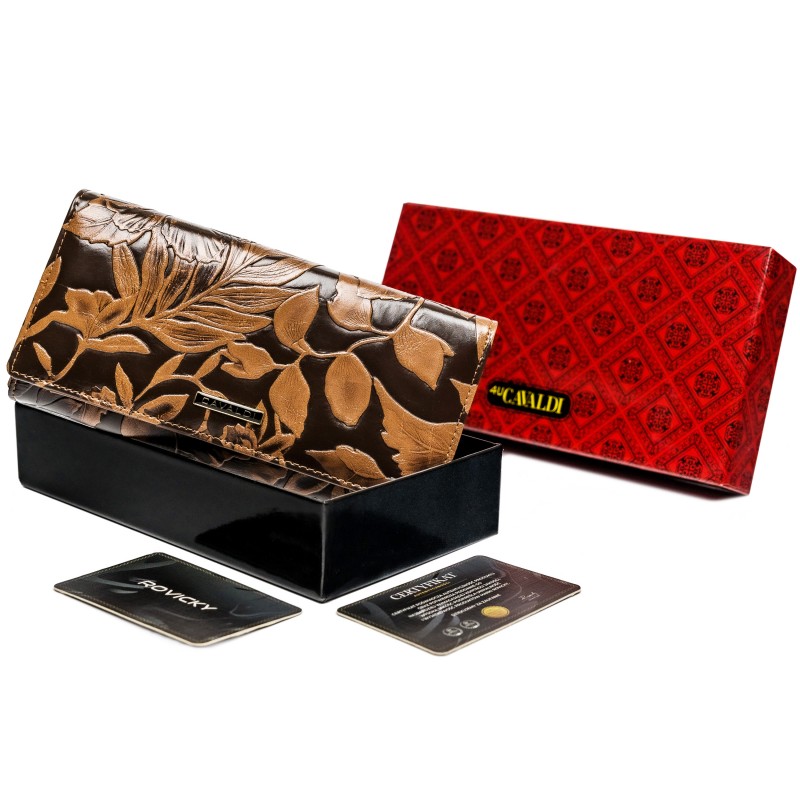 Кошелек женский Cavaldi PX24-DSF BROWN Кошелек женский Cavaldi PX24-DSF BROWN
